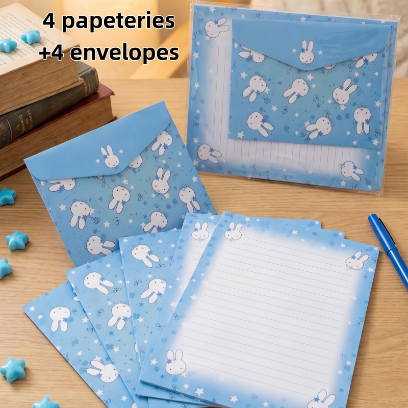 Japanese Lifestyle Goods - 4/8Set Kawaii Miffy Envelope Set Japanese