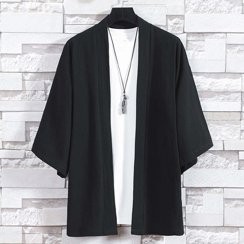 Men's Kimono Cardigan Japanese - Kimono Yukata Cotton のレビューと価格