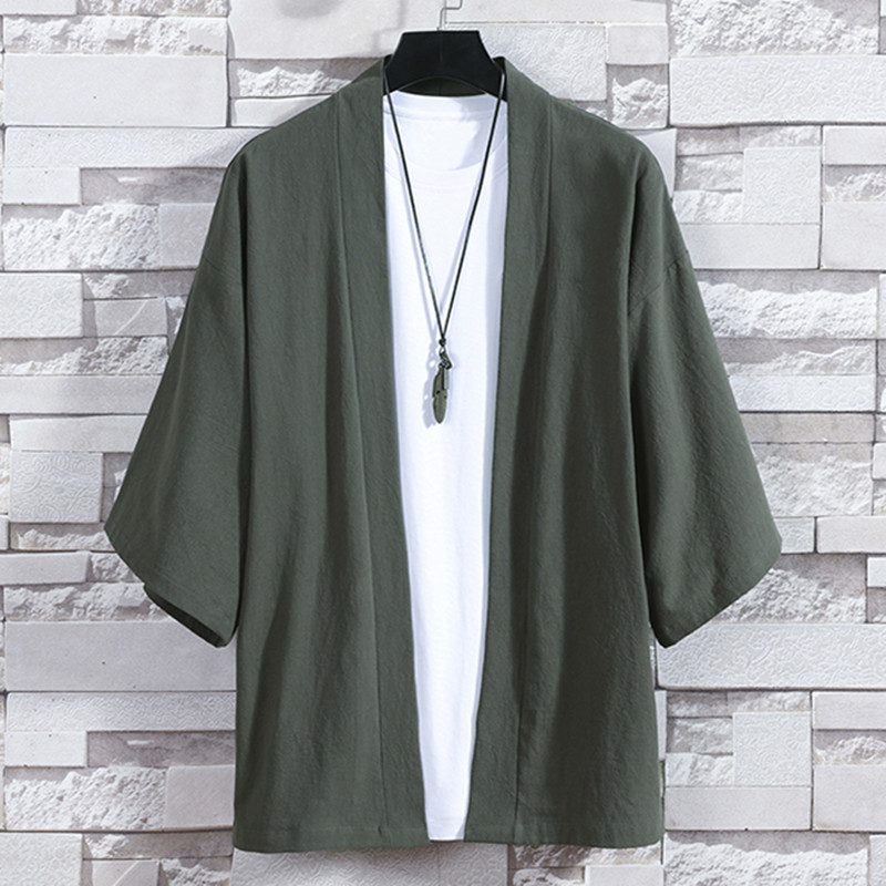 Men's Kimono Cardigan Japanese - Kimono Yukata Cotton のレビューと価格