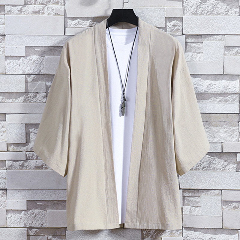 Men's Kimono Cardigan Japanese - Kimono Yukata Cotton のレビューと価格