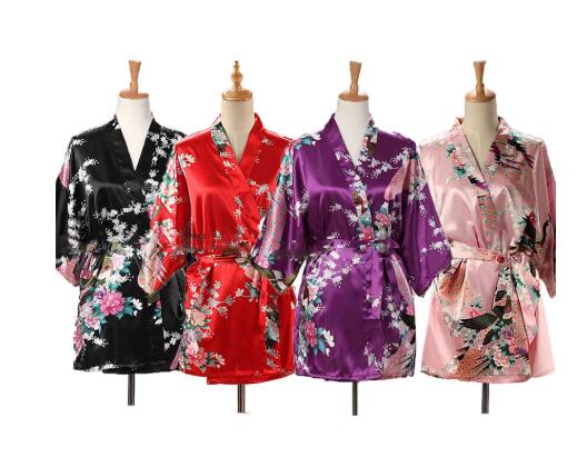 Lace Up Woman Peacock Print Ja - Kimono Yukata Cotton のレビューと価格