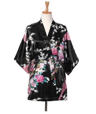 Lace Up Woman Peacock Print Ja - Kimono Yukata Cotton のレビューと価格