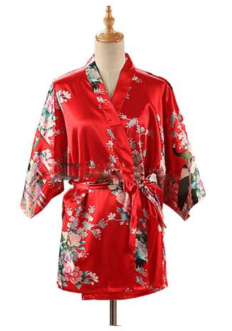 Lace Up Woman Peacock Print Ja - Kimono Yukata Cotton のレビューと価格