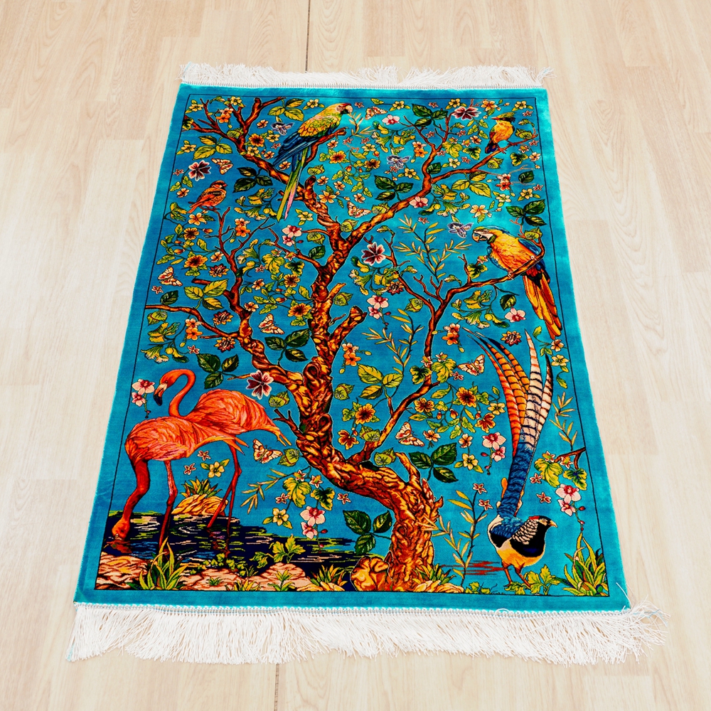 80x125cm Pure Silk Luxury Rug  - Japanese Lifestyle In America のレビューと価格