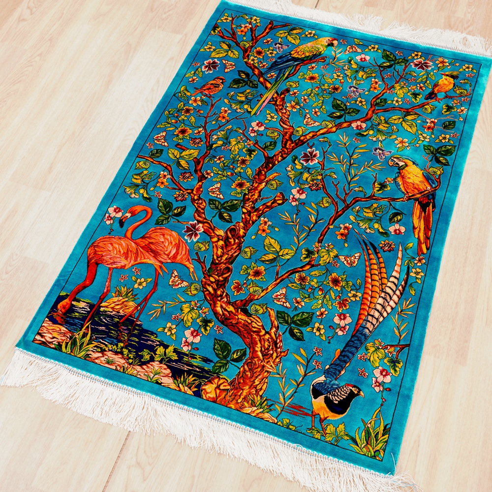 80x125cm Pure Silk Luxury Rug  - Japanese Lifestyle In America のレビューと価格