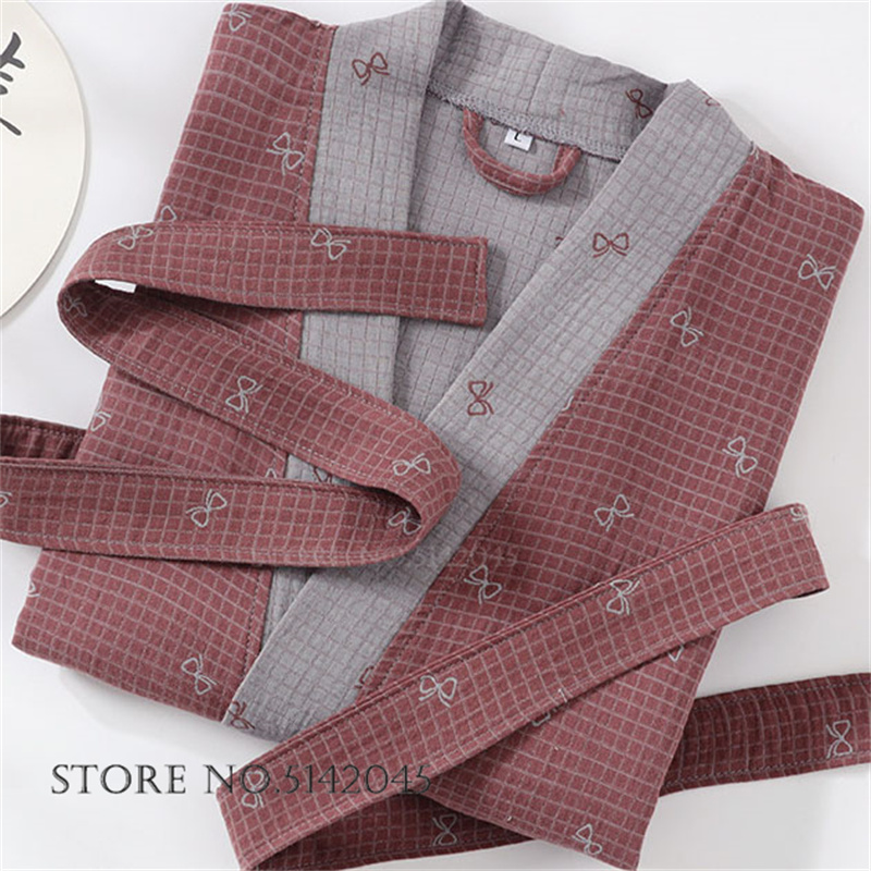 100% Cotton Coupe Robe Sleepwe - Kimono Yukata Cotton のレビューと価格