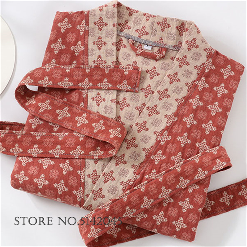 100% Cotton Coupe Robe Sleepwe - Kimono Yukata Cotton のレビューと価格