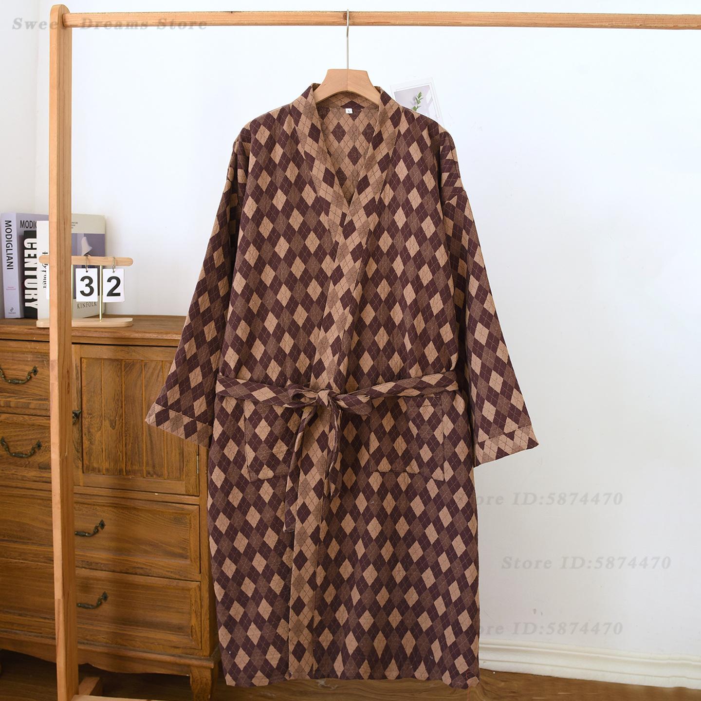 Cotton Coupe Robe Sleepwear Ma - Kimono Yukata Cotton のレビューと価格