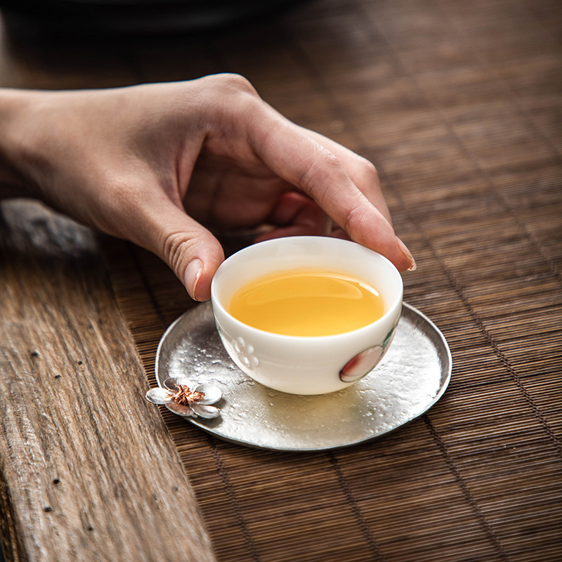 Plum Blossom Tin Cup Pad Tea C - Japan Lifestyle のレビューと価格