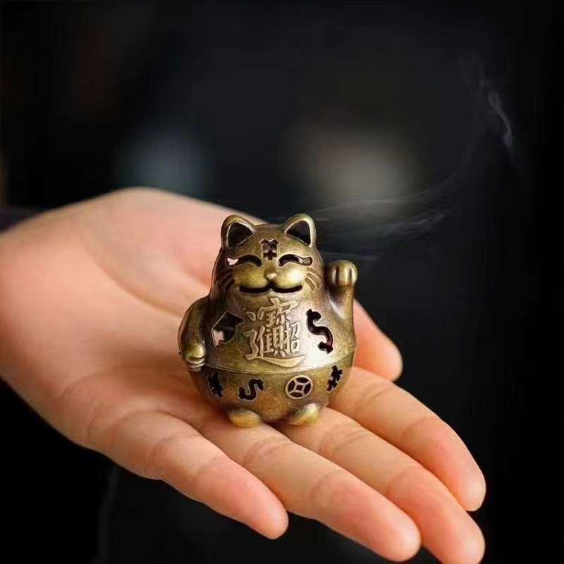 Lucky Cat Incense Burner Elega - Japanese Lifestyle Goods のレビューと価格